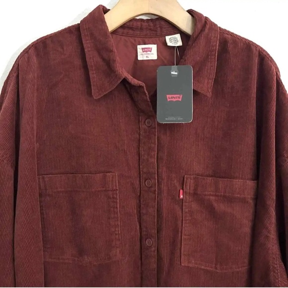 NWT LEVI’S Corduroy Elliot Utility Button Up Shirt - Picture 8 of 8
